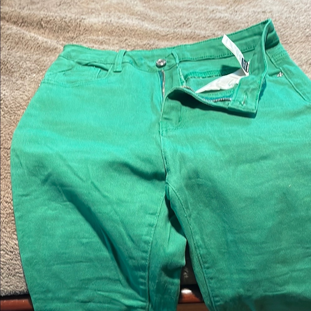 SHEIN Green Skinny Jeans